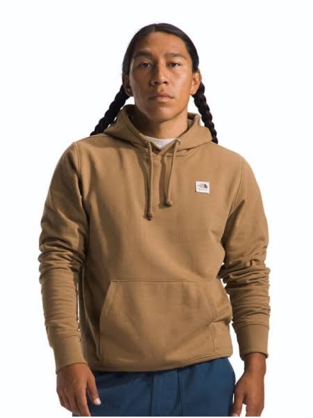 The North Face Men's Tan Pullover Hoodie Heritage Patch Size L - Picture 3 of 10